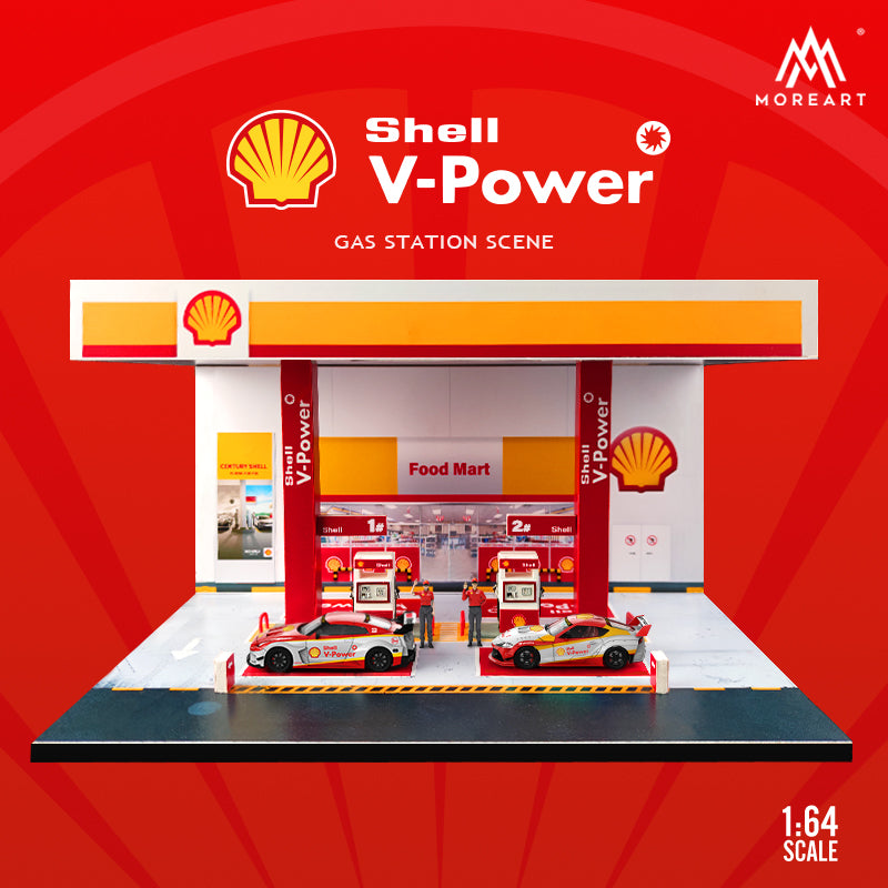 Shell gas station model 1:64 scale MOREART