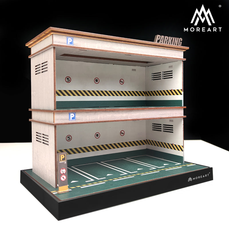 Static Model Cars Parked in the MOREART Parking Lot