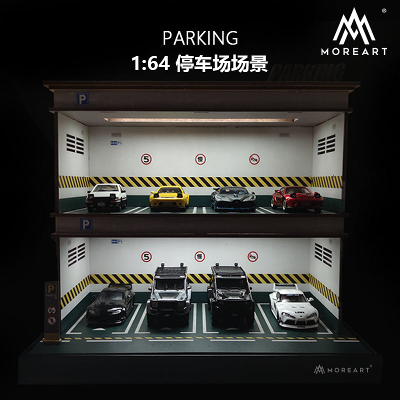 MOREART 2-Layer Parking Lot Diorama
