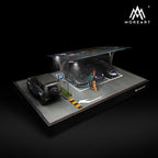 Covered parking lot diorama