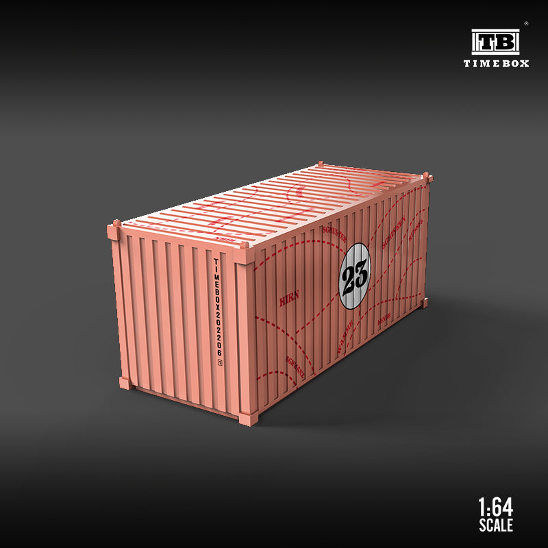 Pink Pig Edition container diorama model, 1:64 scale.