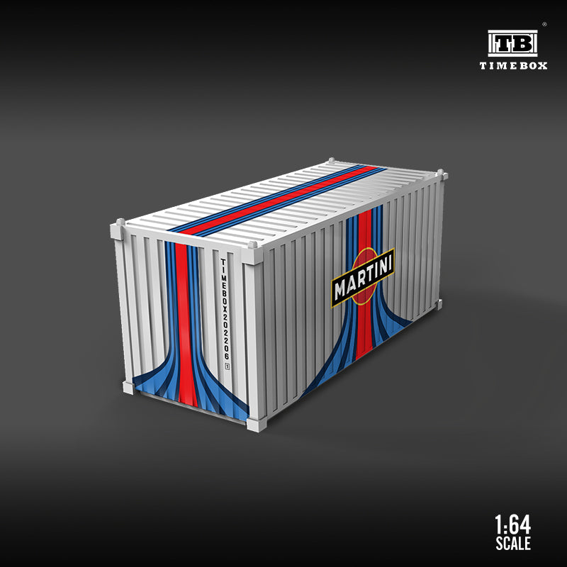 Martini Edition container diorama model, 1:64 scale