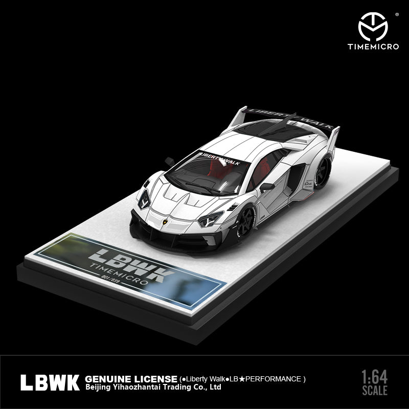Lamborghini LP700 GTEVO Crack Pattern Widebody (White with Luminous Finish) front corner