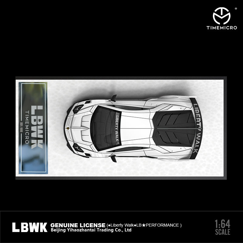 Lamborghini LP700 GTEVO Crack Pattern Widebody (White with Luminous Finish) side view