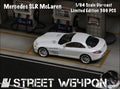 Street Weapon Mercedes SLR McLaren Pearl White 1:64 scale model