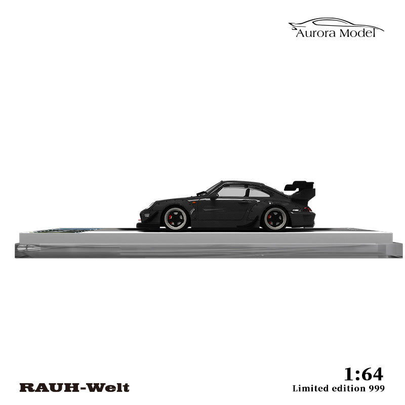 Rear view of the AURORA MODEL RWB993 Full Carbon 1:64 scale