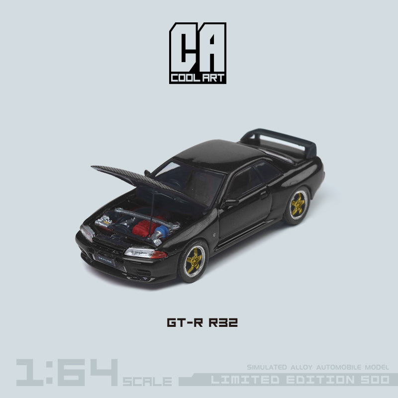 Nissan GT-R R32 Carbon Black 1:64 Scale