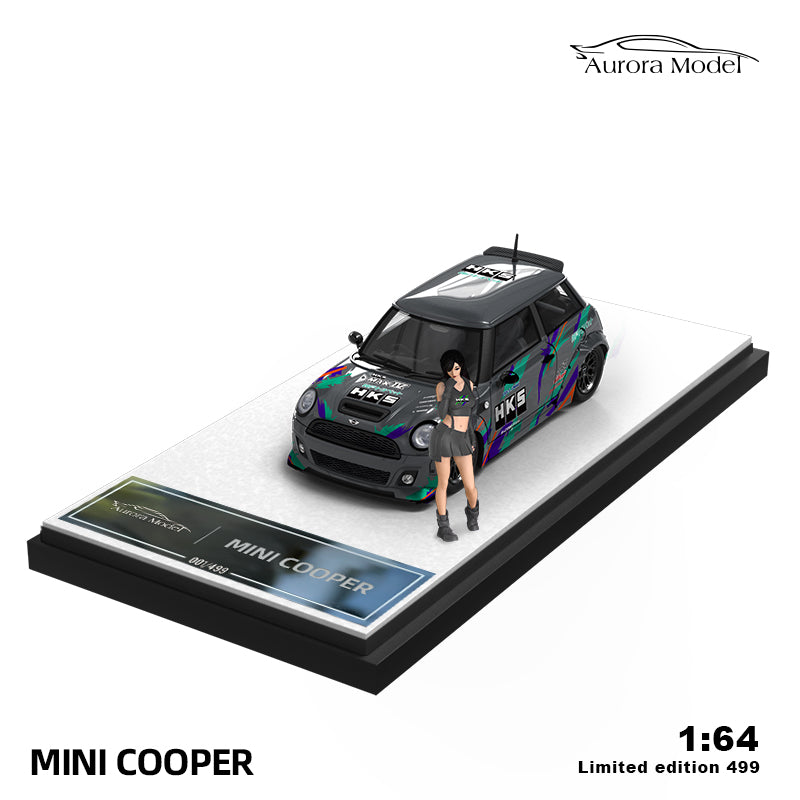 BMW Mini-HKS AURORA MODEL 1:64 scale