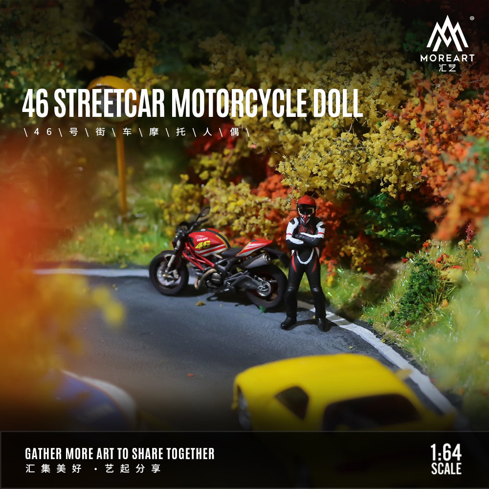 Mô hình diorama MOREART 1:64 46 Street Motorcycle Figure Set