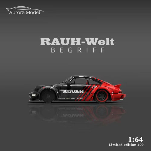 Porsche 964 Advan AURORA MODEL 1:64 Scale Model