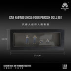 Details of the MOREART Auto Repairman Diorama Set