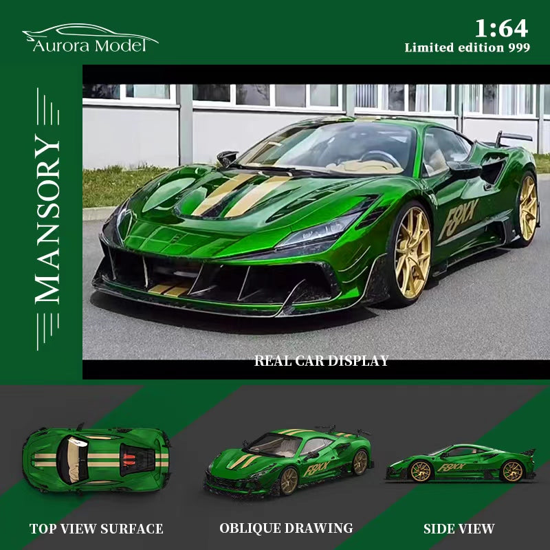 Unique F8 Tributo Green Lace Pattern model car