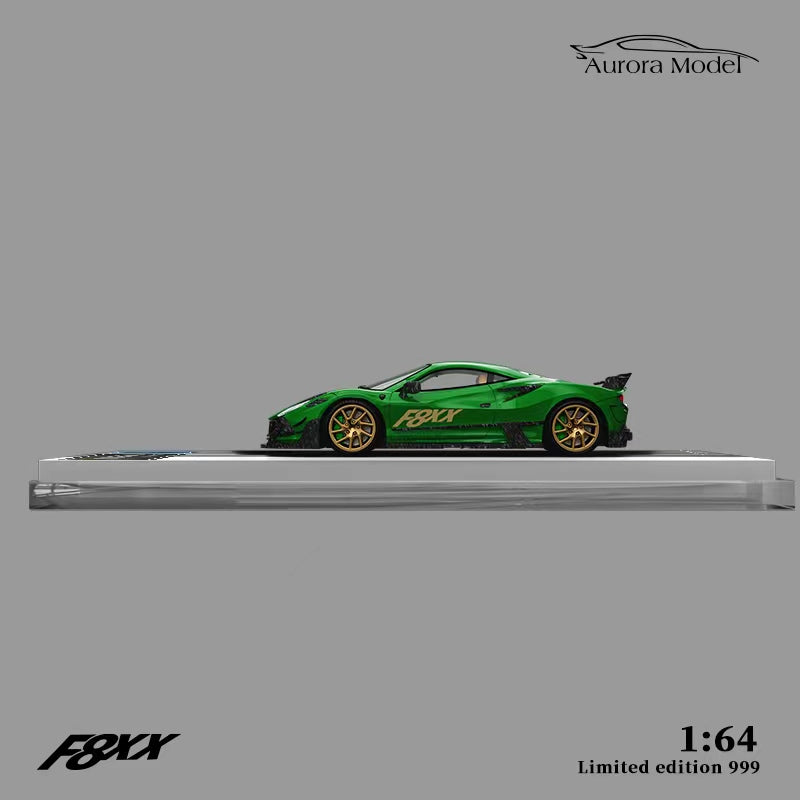 Details of the F8 Tributo Green Lace Pattern car