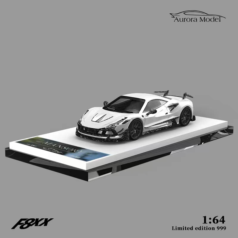 AURORA MODEL F8 Tributo Pearl White 1:64 scale model car