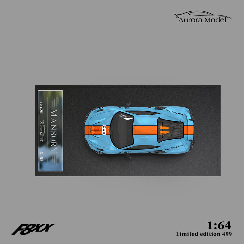 AURORA MODEL F8 Tributo Gulf Oil-Single Bike Model (1:64 Scale)