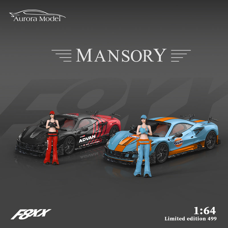 F8 Tributo Gulf Oil-Doll Version model car with striking colors