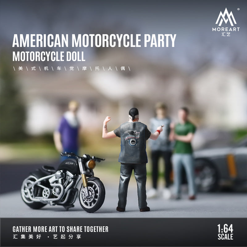 Mô hình diorama MOREART 1:64 American Motorcycle Gang Resin Figure Set