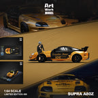 Supra A80Z Gold Decal model on diorama