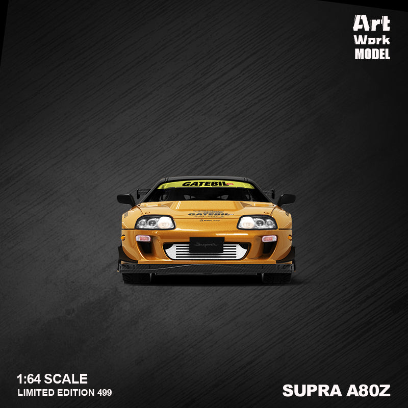 Overall view of the Supra A80Z Gold Decal
