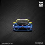 Model of a modified Honda Civic Spoon on diorama