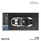 Details of the GT livery bicycle of the AURORA MODEL Porsche 992 GT3