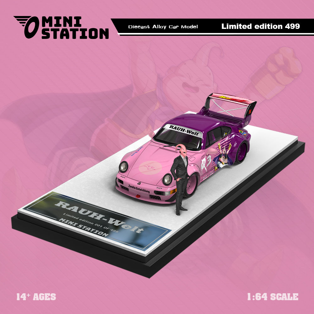 Car model MINI STATION RWB964 Majin Buu Doll Version 1:64