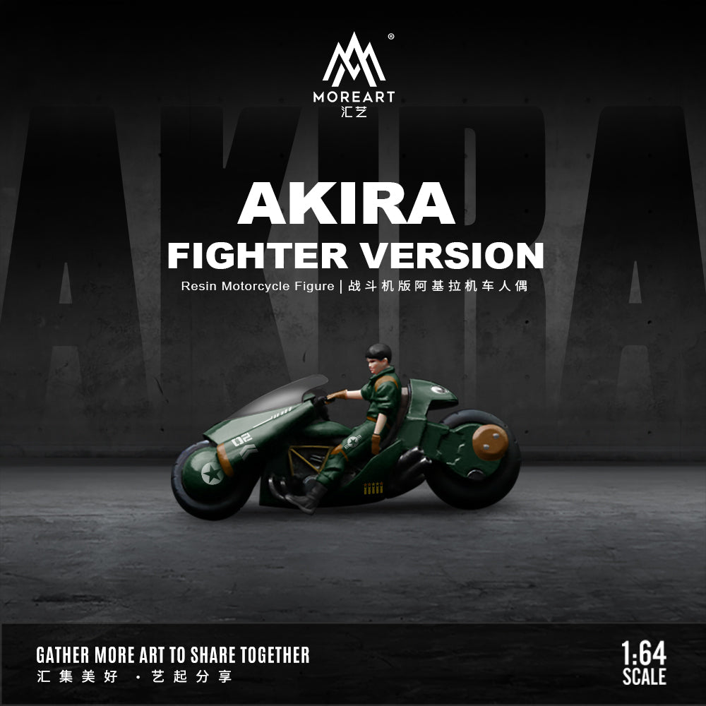 Akira Fighter Figure Set diorama model, front view