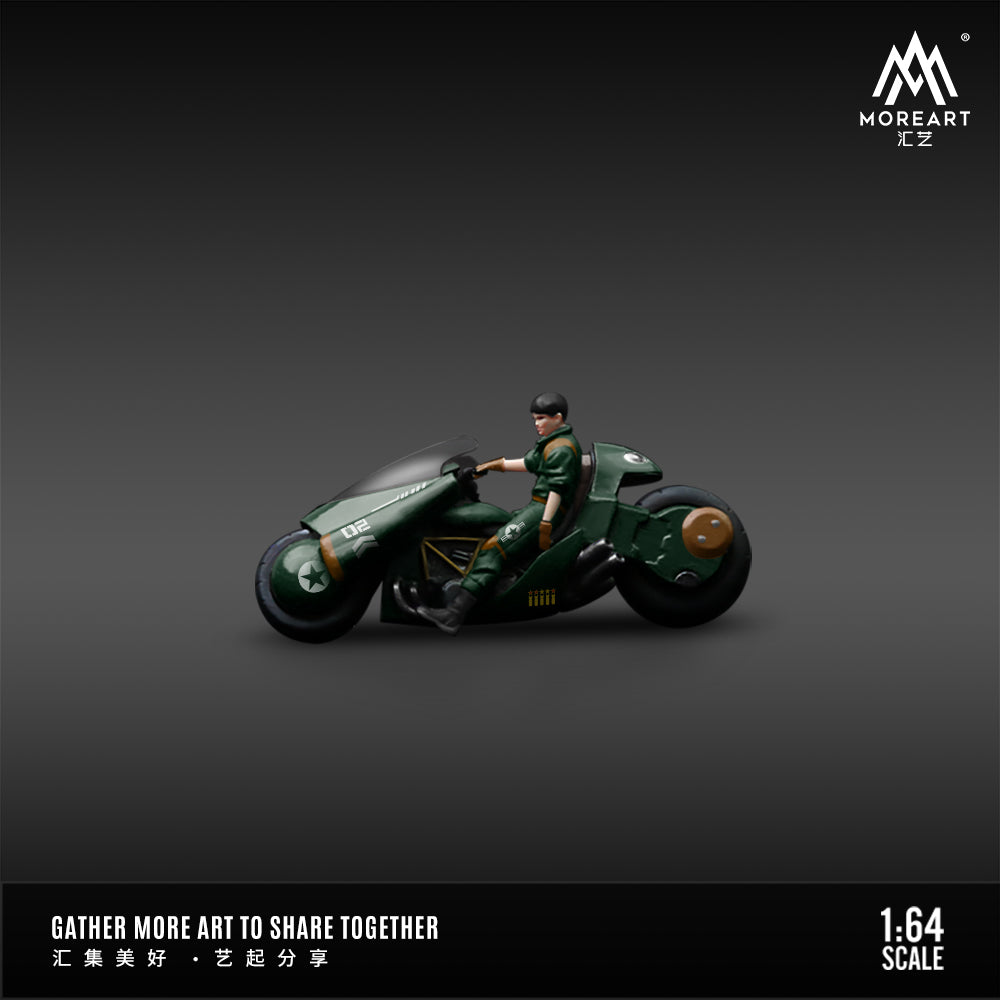 Akira Fighter Figure Set diorama model, side view