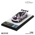 Porsche 992 GT3 RS Ice Plum Pink AURORA Model 1:64 Scale
