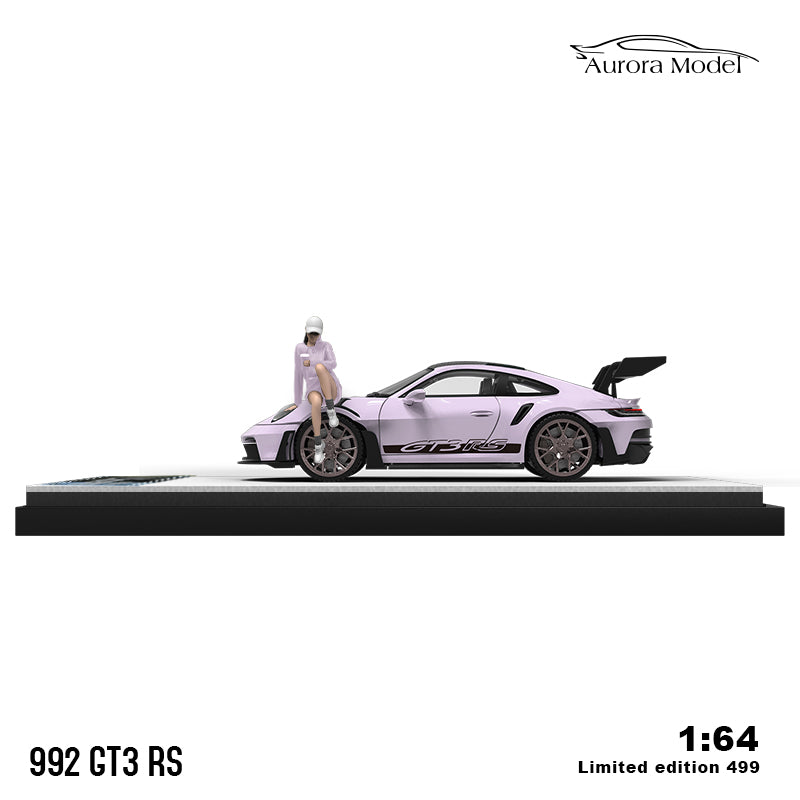 Porsche 992 GT3 RS Ice Plum Pink Figure AM644622