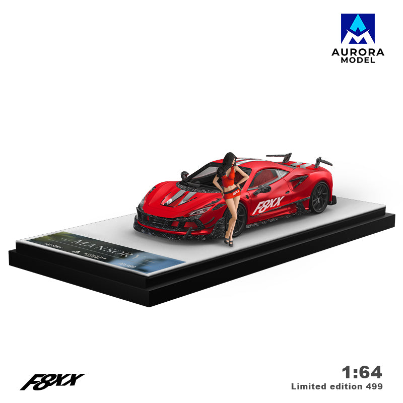 Aurora Model Mansari F8XX Red 1:64 Scale Car