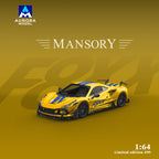 AURORA MODEL Mansaree F8XX gold model car, 1:64 scale