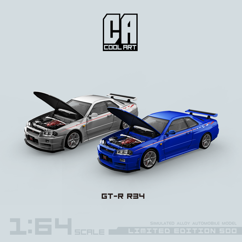 GT-R R34 model car