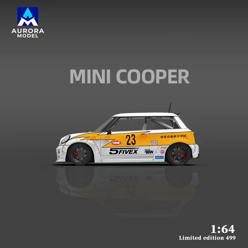 BMW Mini Cooper livery bicycle model, 1:64 scale