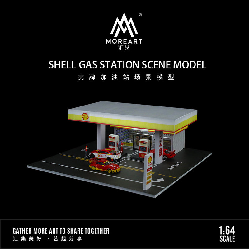 Moreart 1:64 Shell Gas Station Diorama