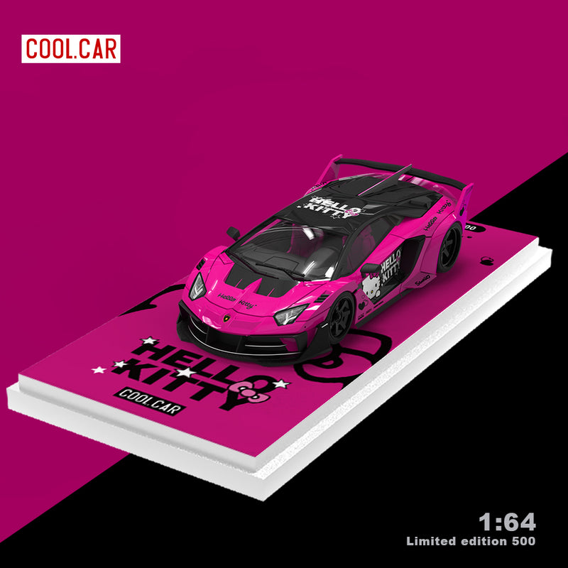 Lamborghini GTEVO Kitty Deep Pink Standard Version Model Car