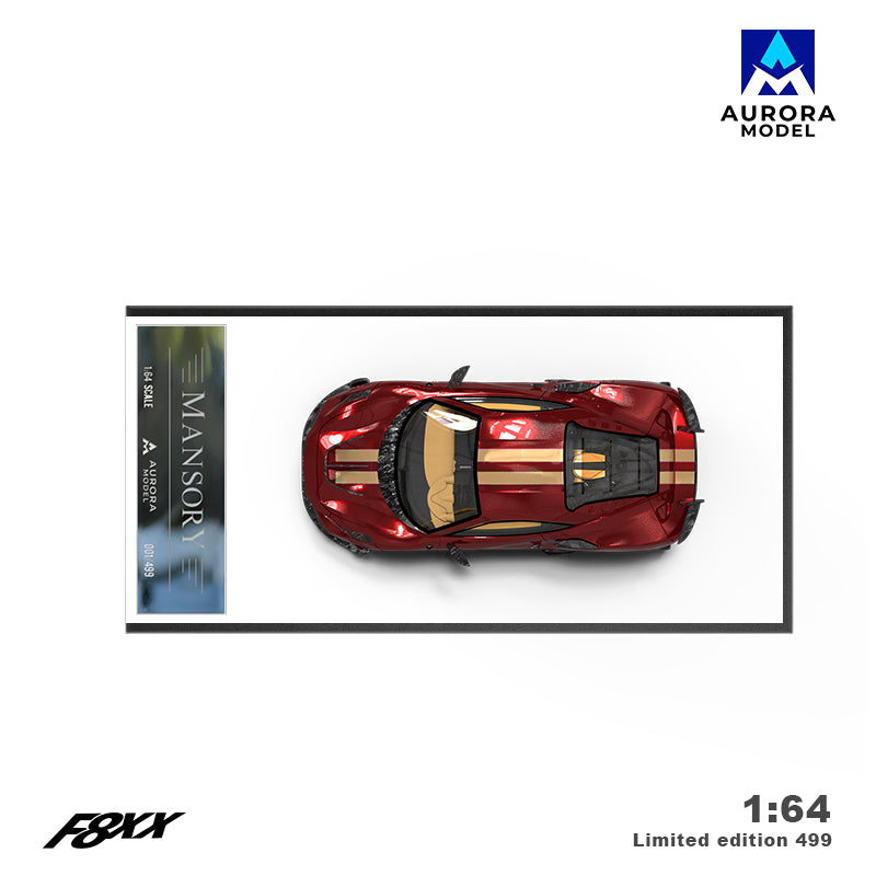Transparent red AURORA MODEL Maserati F8XX model