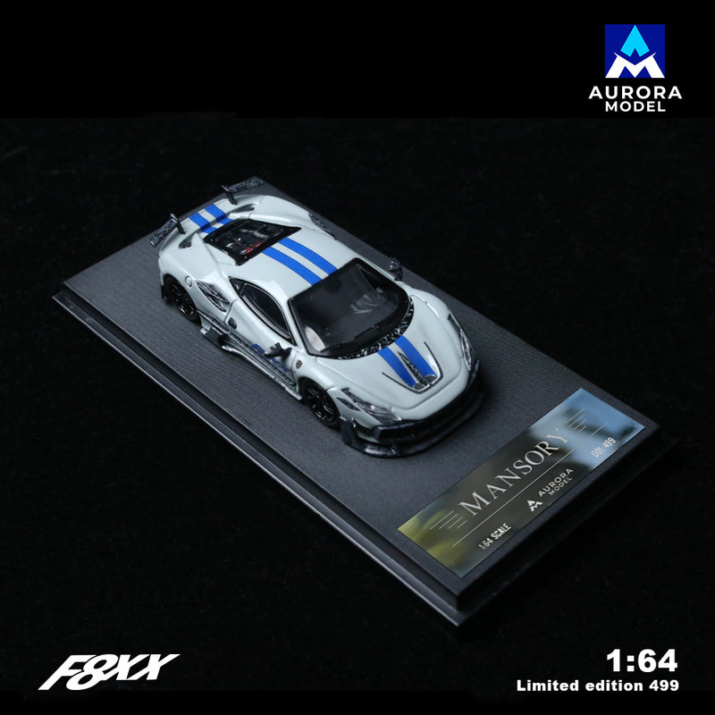 Mansari F8XX Grey model car, 1:64 scale