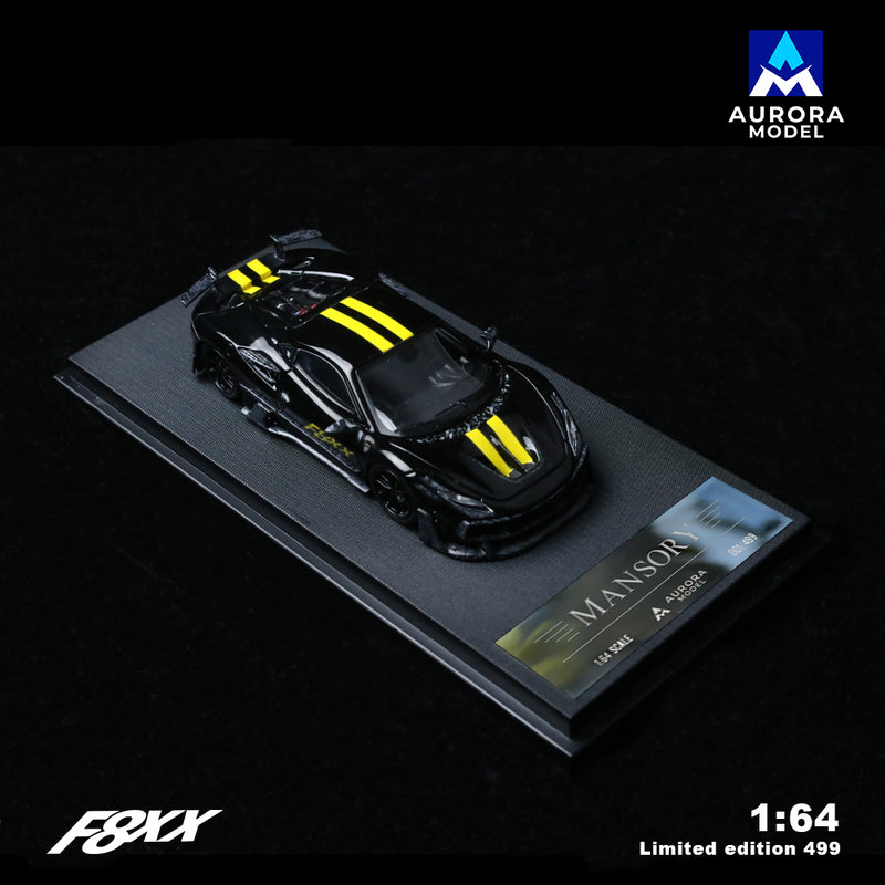 Mansari F8XX Black 1:64 Scale Model Car