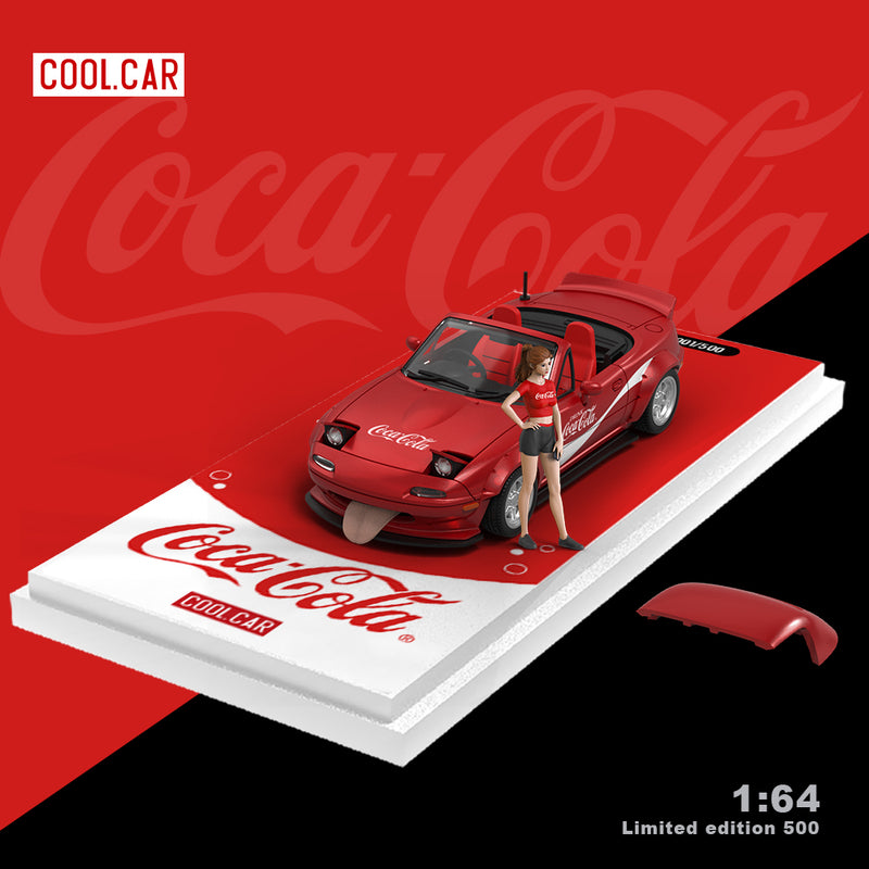 Mazda MX5 Coca-Cola red metallic model car