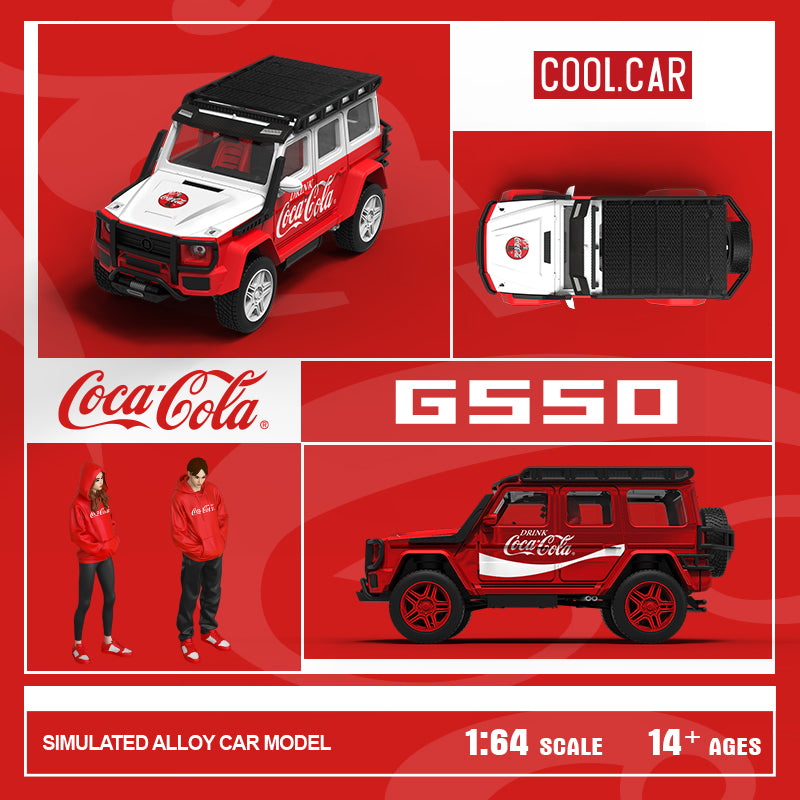 Rear view of the G550 Red and White Coca-Cola