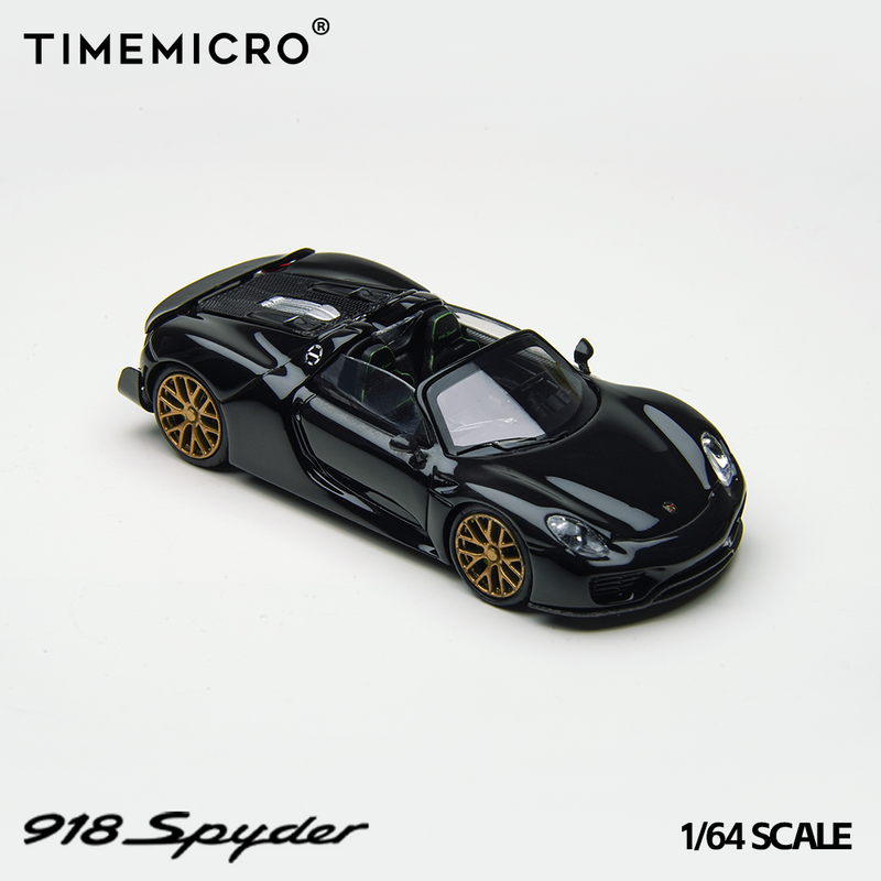 Front view of the TIME MICRO 918 Spyder Black & Gold