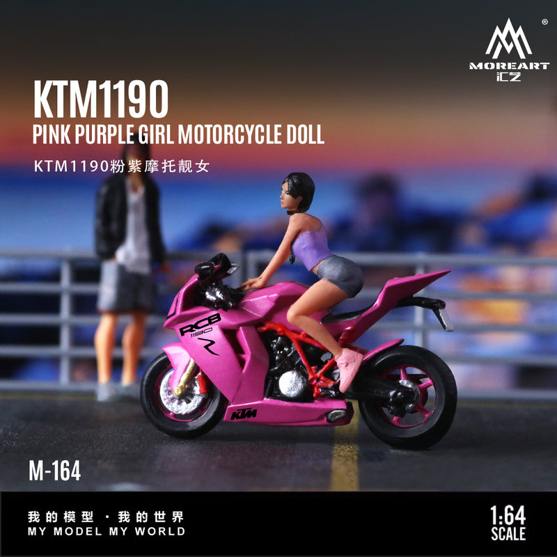KTM1190 Pink 1:64 Scale Model