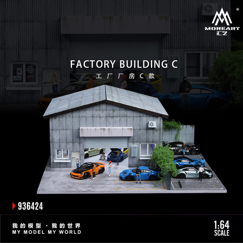 MOREART 1:64 Scale Factory Building C-Style Diorama