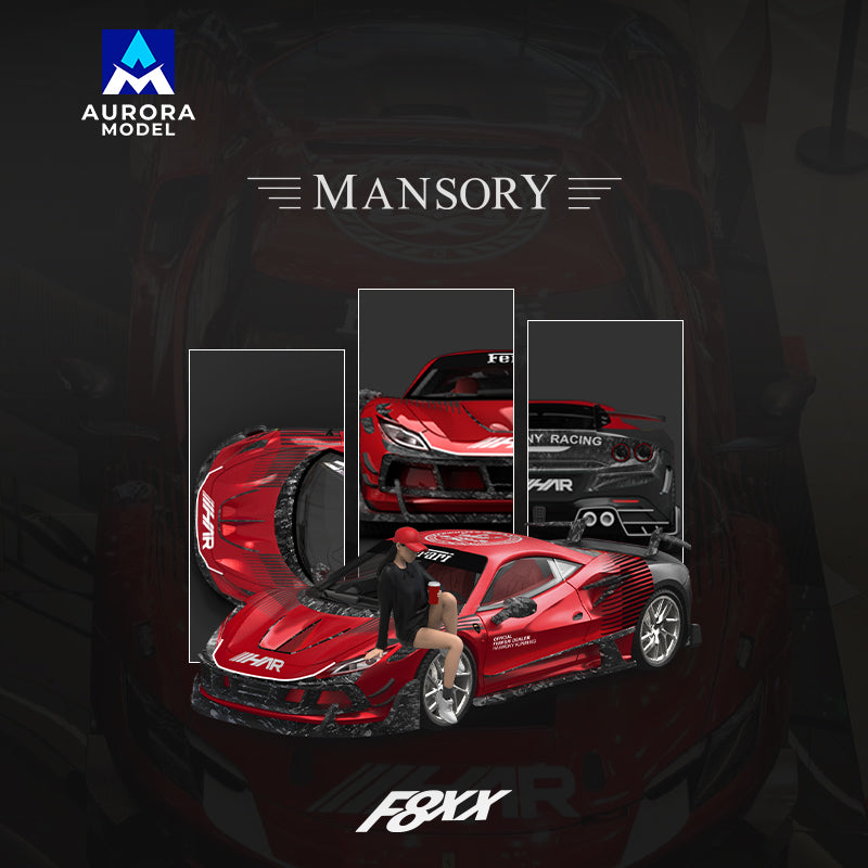 Side view of the AURORA MODEL Maserati F8XX (1:64 scale)