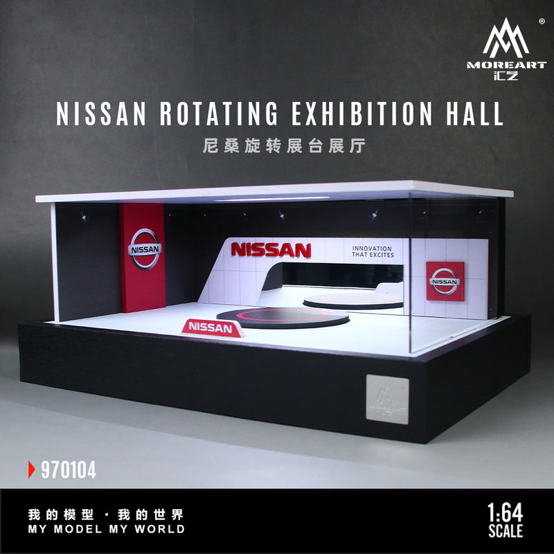 MOREART 1:64 Scale Nissan Rotating Booth Diorama Showroom MO970104