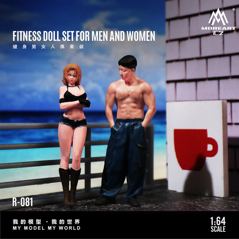 MOREART 1:64 Fitness Diorama Model