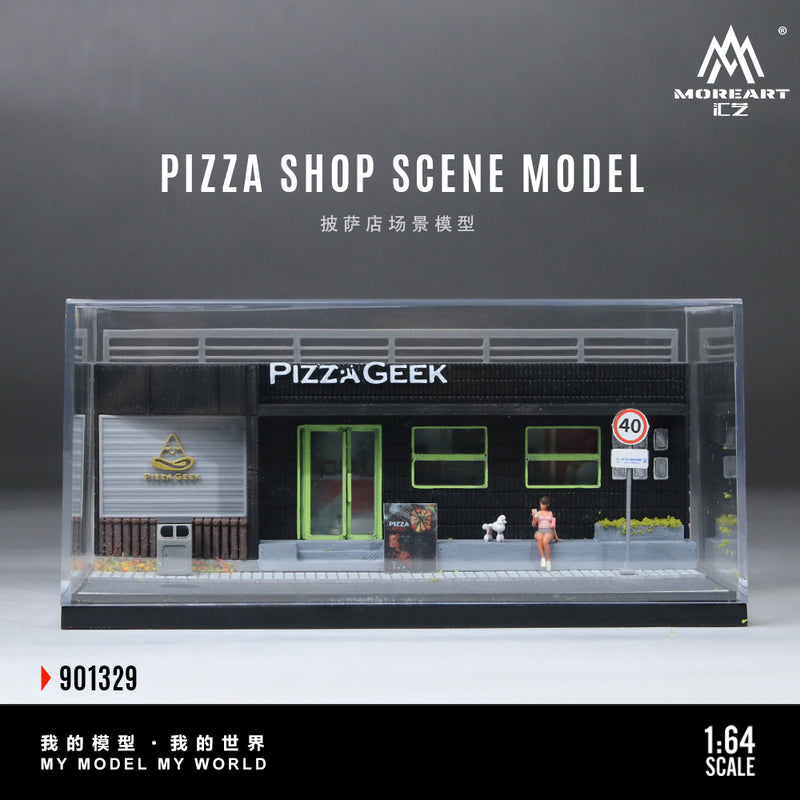 MOREART Pizza Shop Diorama Model 1:64 Scale