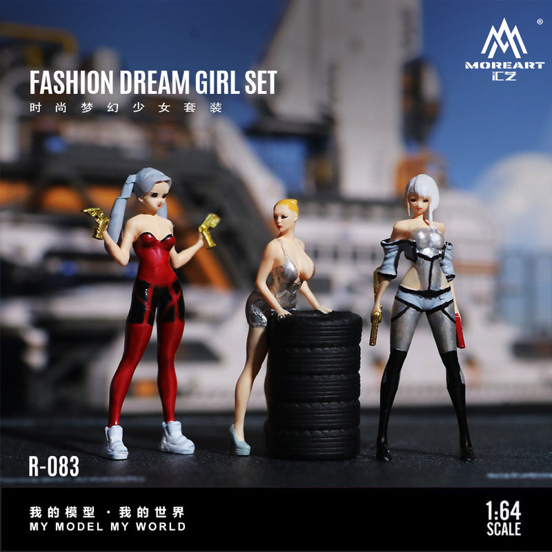 MOREART Fashionable and Dreamy Girl Set Diorama Model