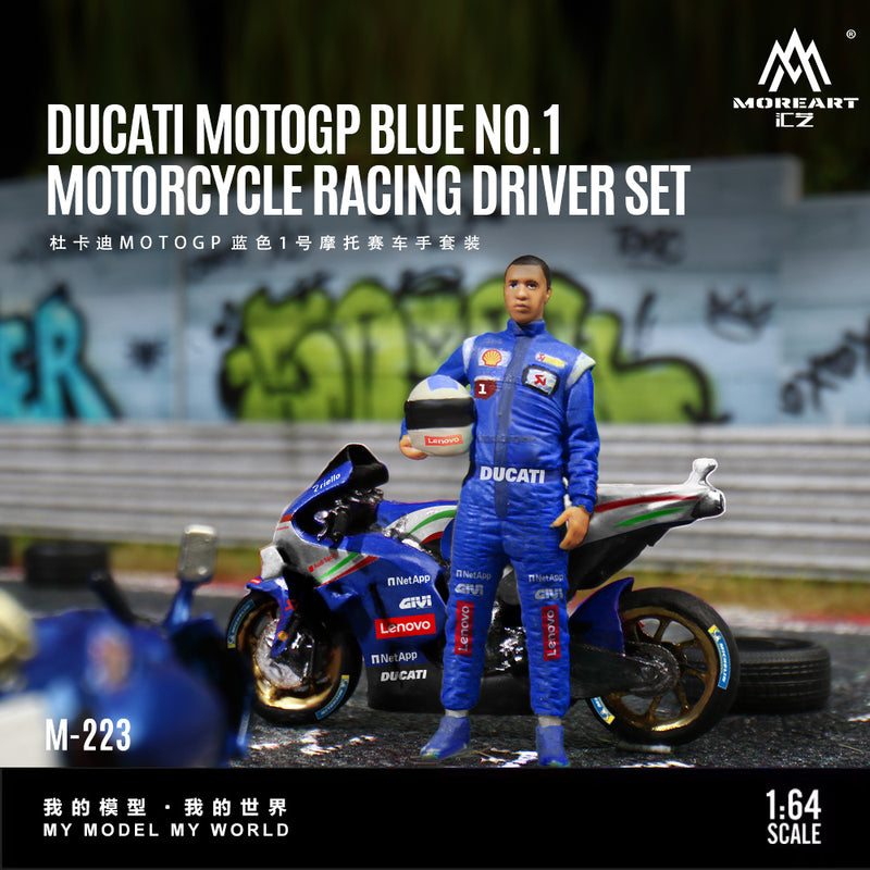 MOREART Ducati MotoGP Blue 1:64 scale diorama